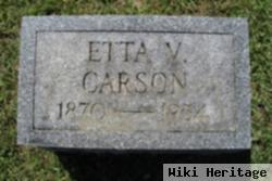 Etta V Carson