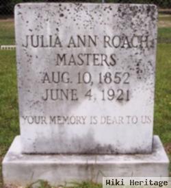 Julia Ann Roach Masters