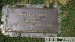 Ernest J "frosty" Jones