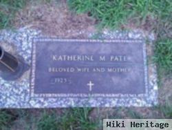 Katherine M Pate