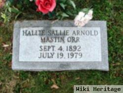 Hallie Sallie Arnold Mastin Orr