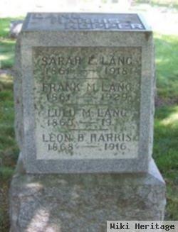 Francis Marion "frank" Lang