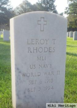 Leroy T Rhodes