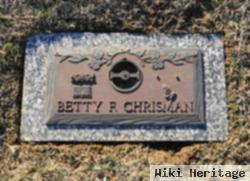 Betty F Chrisman