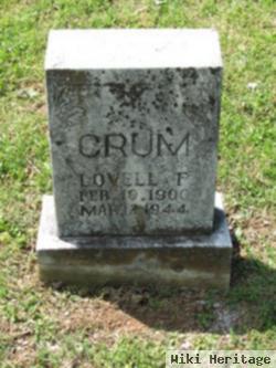 Lovell F Crum