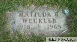 Matilda G Andres Weckler