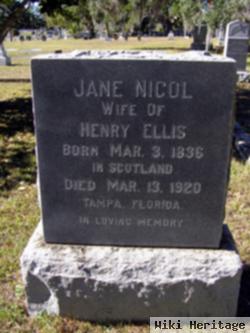 Jane Nicol Ellis