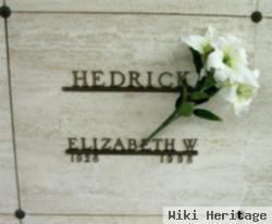 Elizabeth W Hedrick