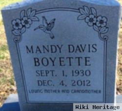 Amanda Jane "mandy" Davis Boyette