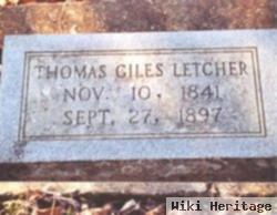 Thomas Giles "tom" Letcher