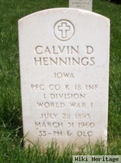 Pfc Calvin D. Hennings