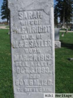 Sarah Sayler Wright