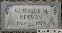 Gertrude M Newman