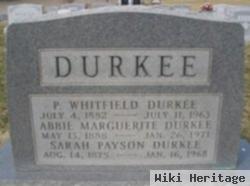 P Whitfield Durkee