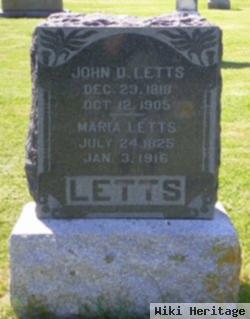 John D Letts