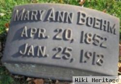 Mary Ann Hillegas Boehm