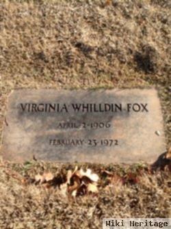 Virginia Whilldin Fox