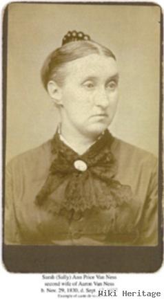 Sarah Ann "sally" Price Vanness