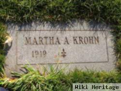 Martha A Crane Krohn