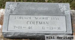 Lorenza "nookie" Levi Coleman