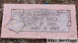 Edgar F Page