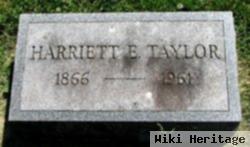 Harriett Ethel Morrison Taylor