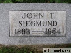 John T Siegmund