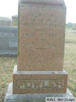 Alma W Fowler