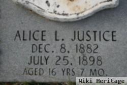 Alice L Justice