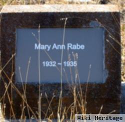 Mary Ann Rabe