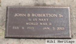 John B Robertson, Sr