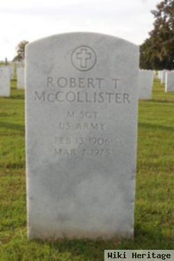 Robert T Mccollister