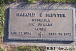 Pfc Harold E Sluyter