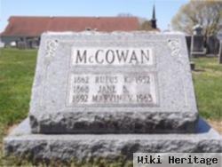 Rufus K Mccowan