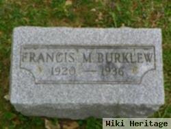 Francis M Burklew