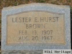 Lester E Hurst