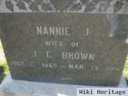 Nancy Jane "nannie" Curl Brown