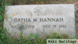 Orpha M. Hannah