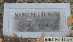 Margaret D West