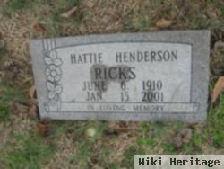 Hattie Mae Ricks Henderson