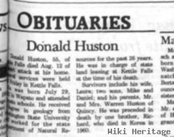 Donald W Huston