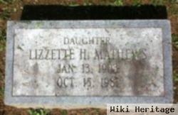 Lizzette H Mathews