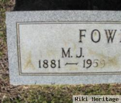 Moses J Fowler