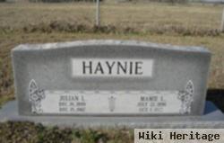 Julian L Haynie