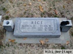 Althea Olive "gram" Crawford Rice