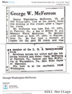 George Washington Mcferren