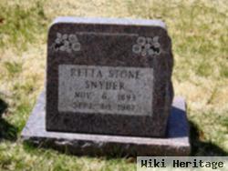 Retta Stone Snyder