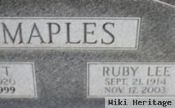 Ruby Lee Maples