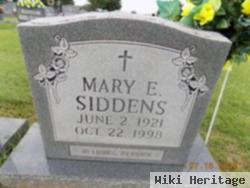 Mary E Siddens