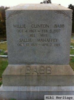 William Clinton "willie" Babb